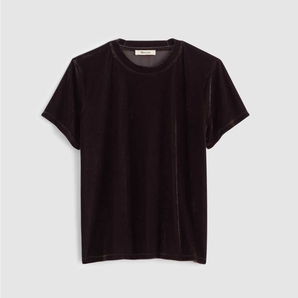 NWT MADEWELL The Relaxed Tee in VELVET size women’s XXS